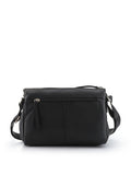 Pavers black quilted crossbody bag with adjustable strap, imported from the UK