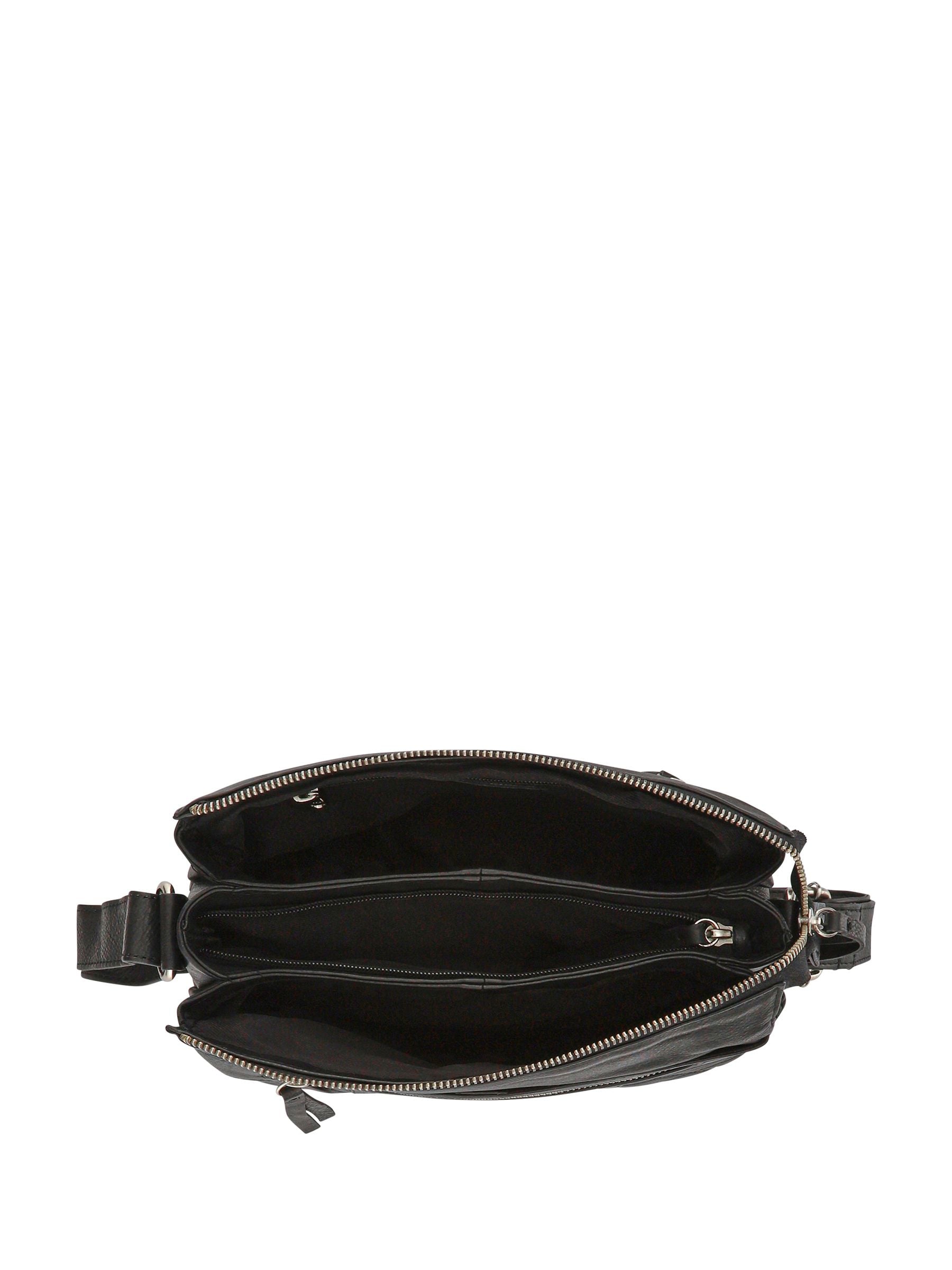 Pavers black quilted crossbody bag with adjustable strap, imported from the UK