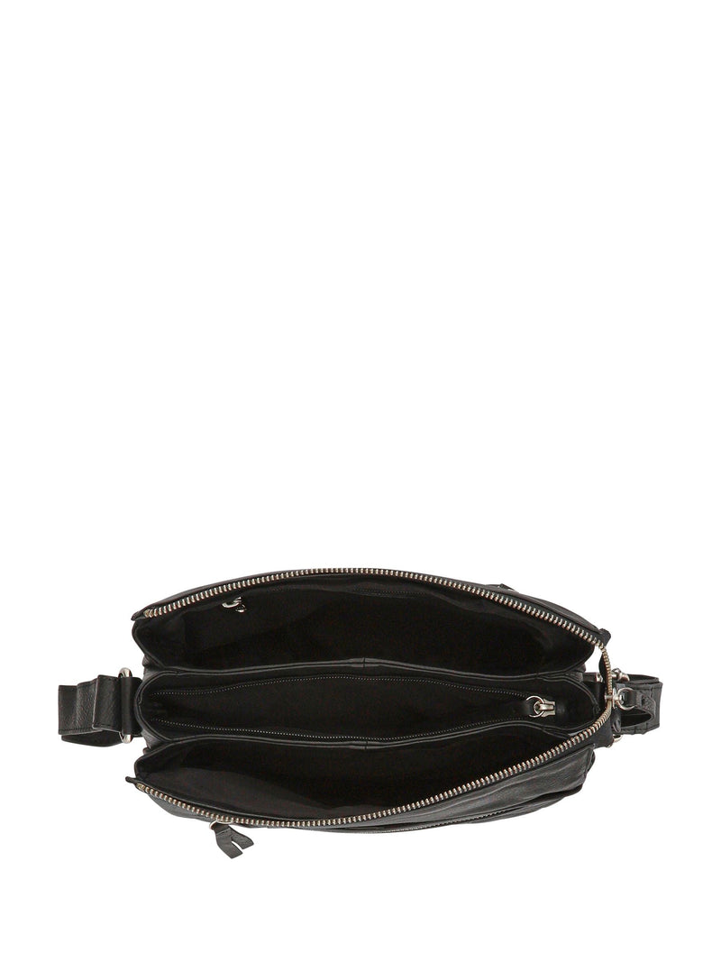 Pavers black quilted crossbody bag with adjustable strap, imported from the UK
