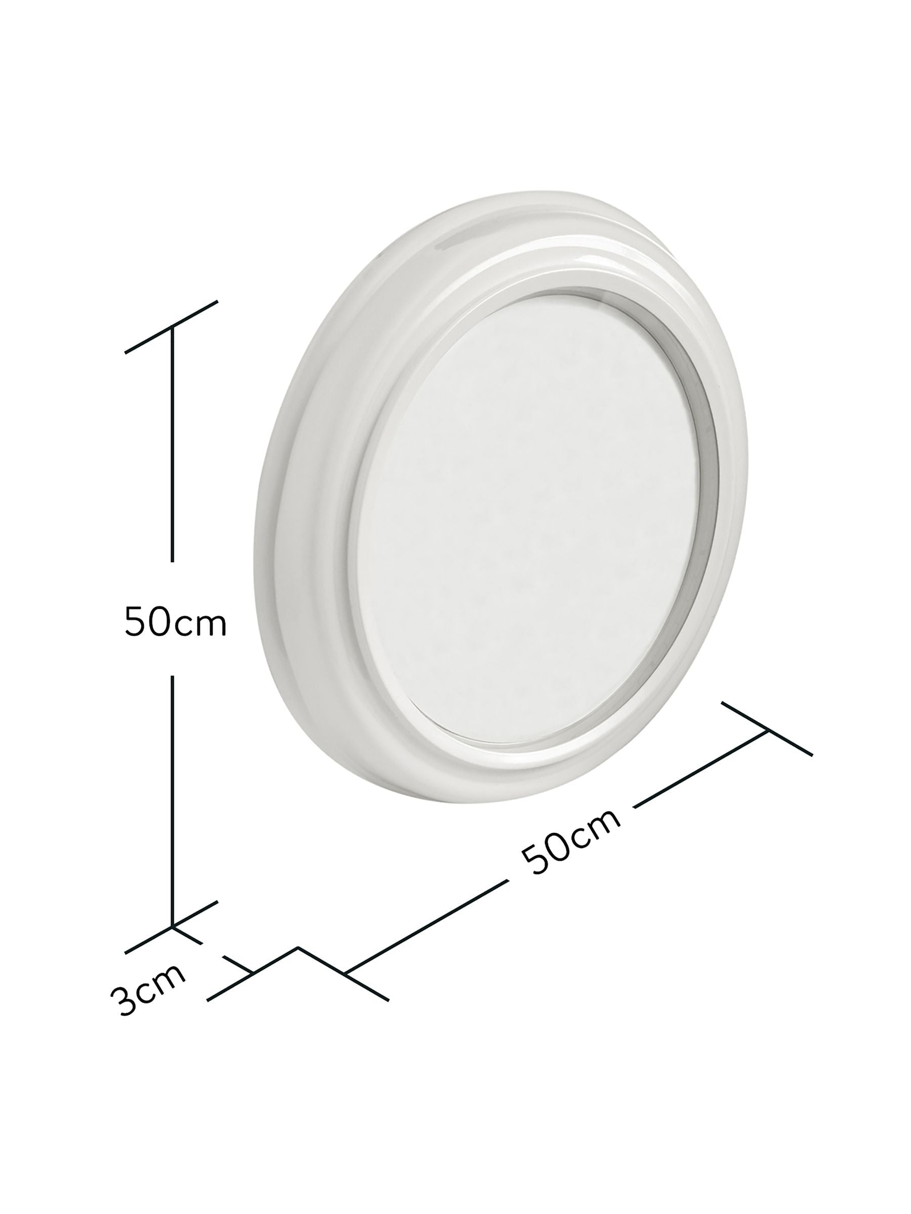 Brookpace Lascelles Cream open faced wall clock Large - British product