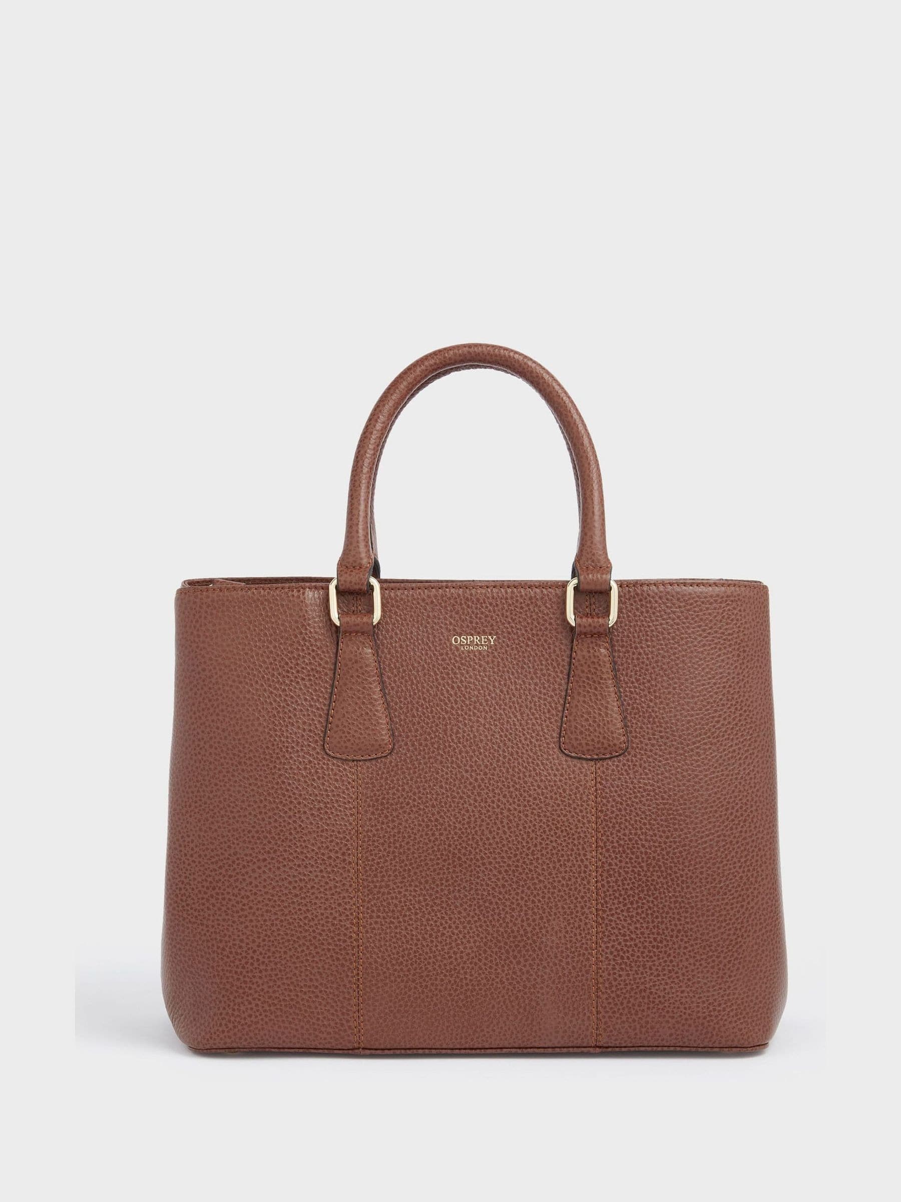 Osprey London Tan Brown The Adaline Leather Work Bag