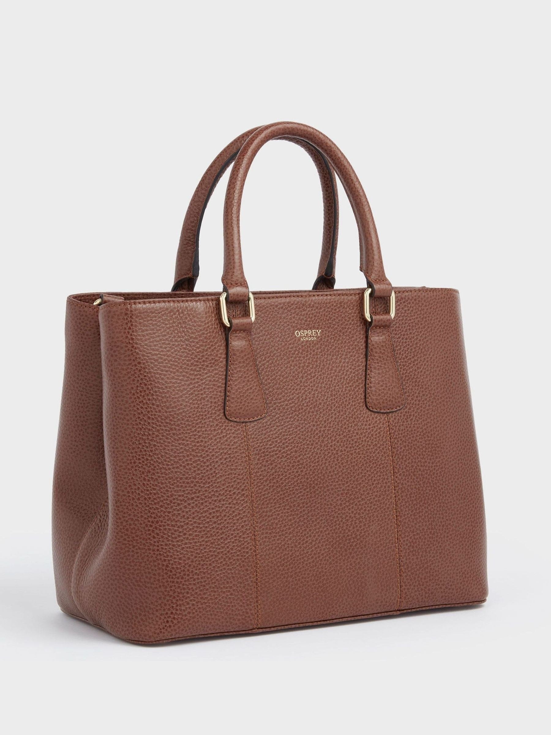 Osprey London Tan Brown The Adaline Leather Work Bag