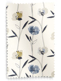 Blue Hetty made to measure curtains in 100% cotton, UK version