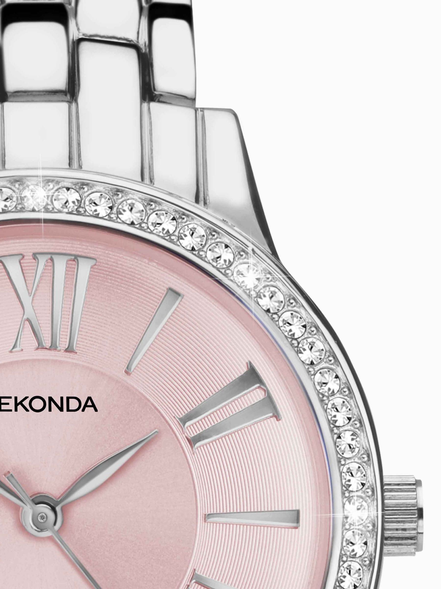 Sekonda pink alloy bracelet watch 33mm (British brand)