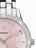 Sekonda pink alloy bracelet watch 33mm (British brand)