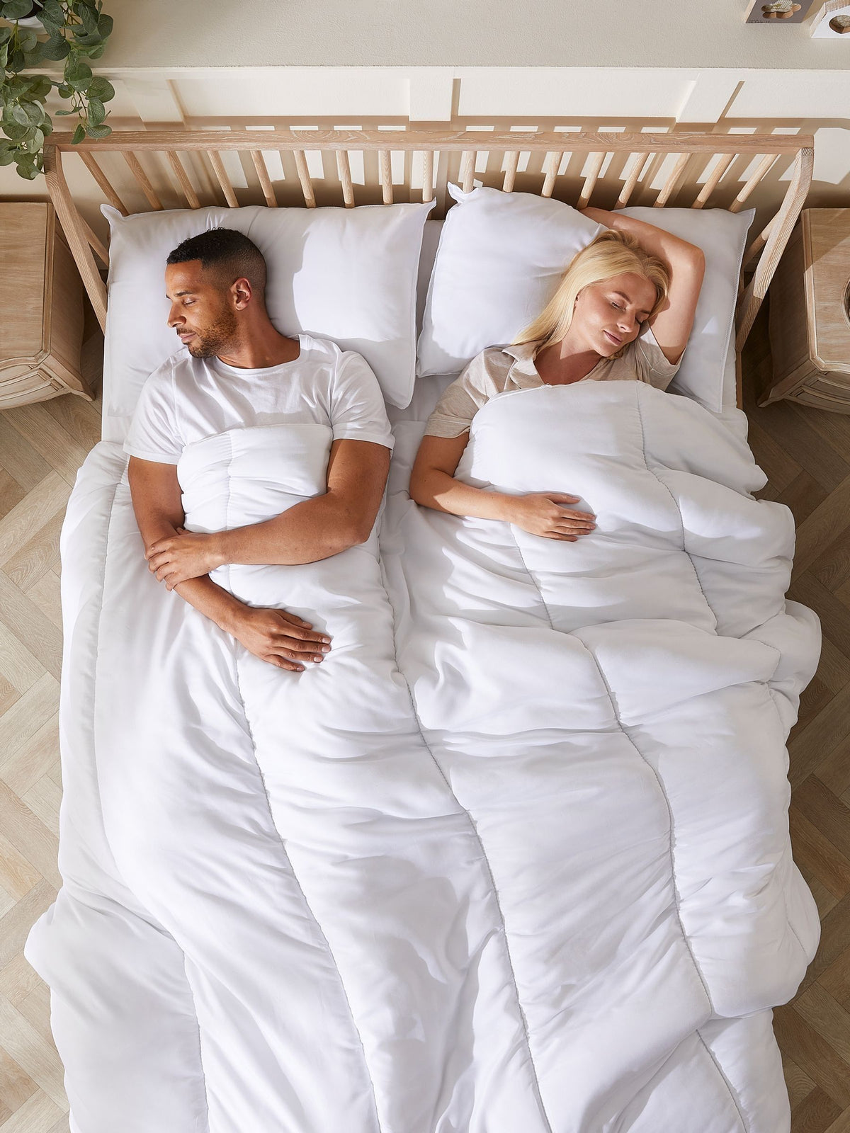 Slumberdown Made For You Two dual tog white duvet (British brand)