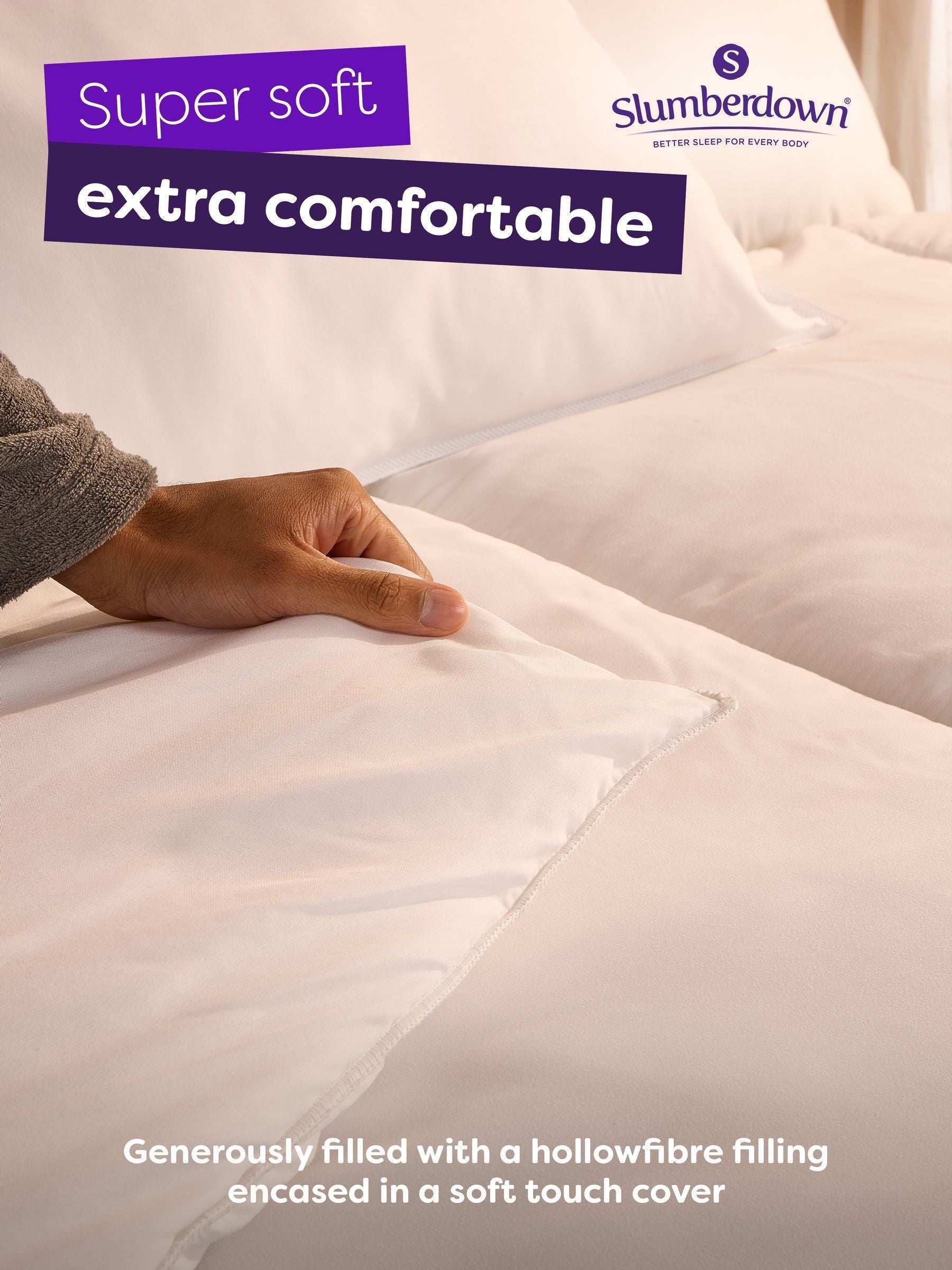 Slumberdown Chilly Nights 15 Tog Winter White Duvet (British brand)