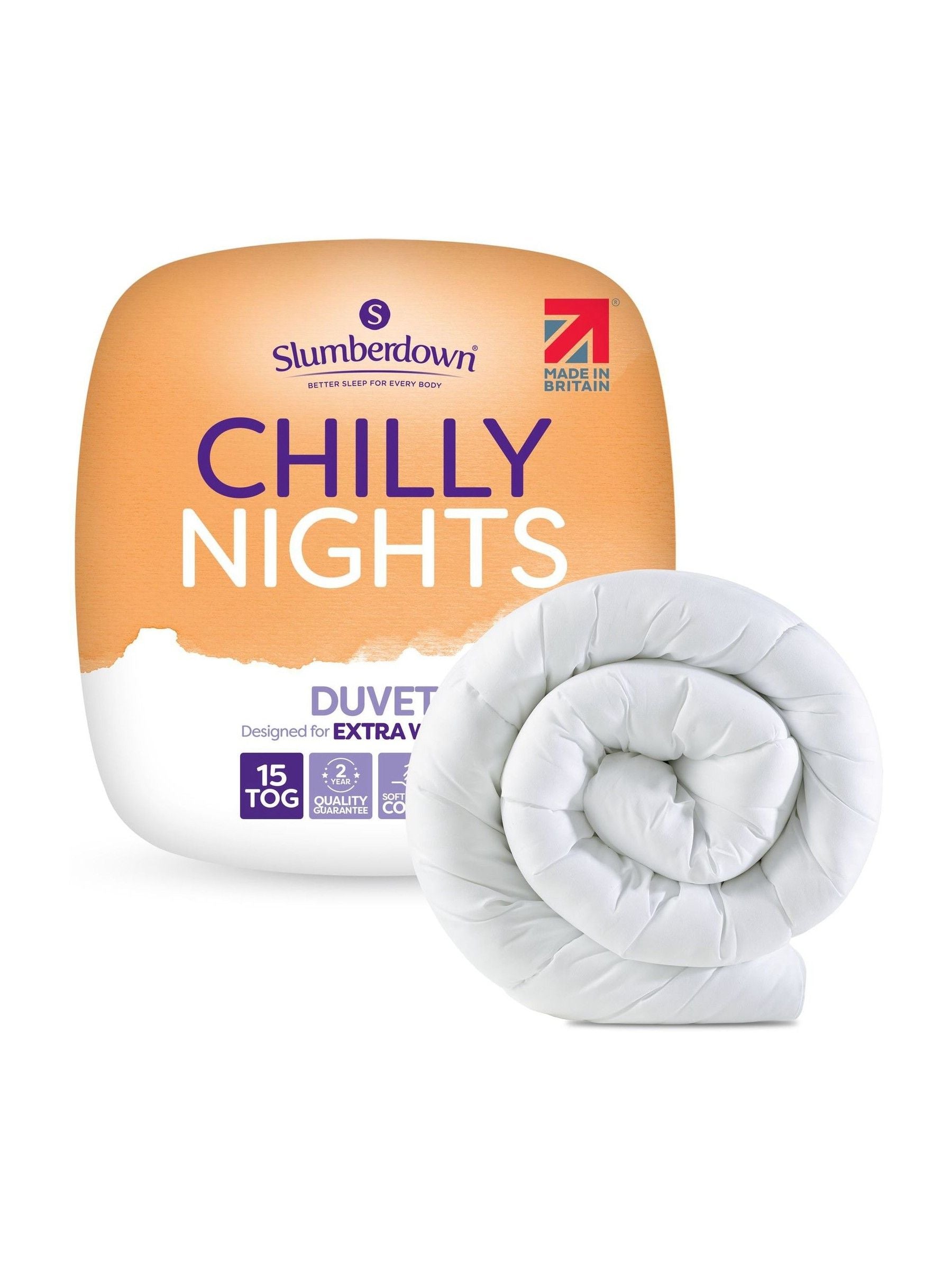 Slumberdown Chilly Nights 15 Tog Winter White Duvet