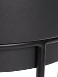 Planters set of 2 graphite metal 76cm tall, imported from the UK