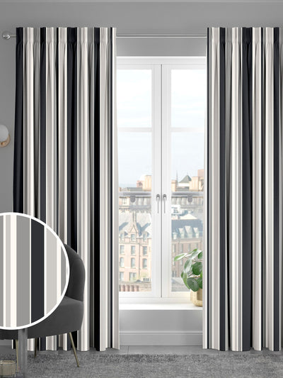 Next Huddson Black Made to Measure Curtains- Buy online at McGrocer