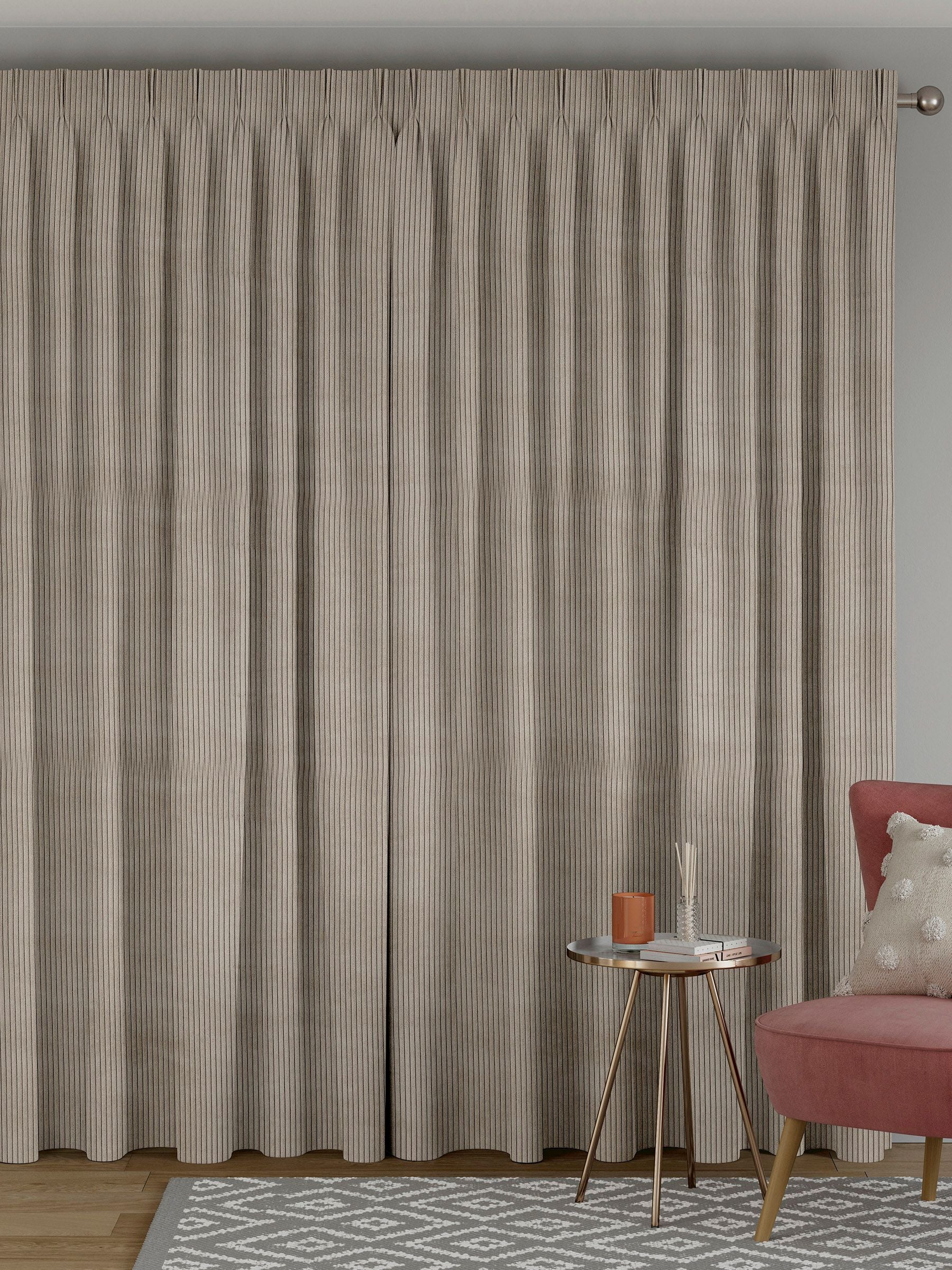 Jangga stone natural corduroy effect curtains, imported from the UK
