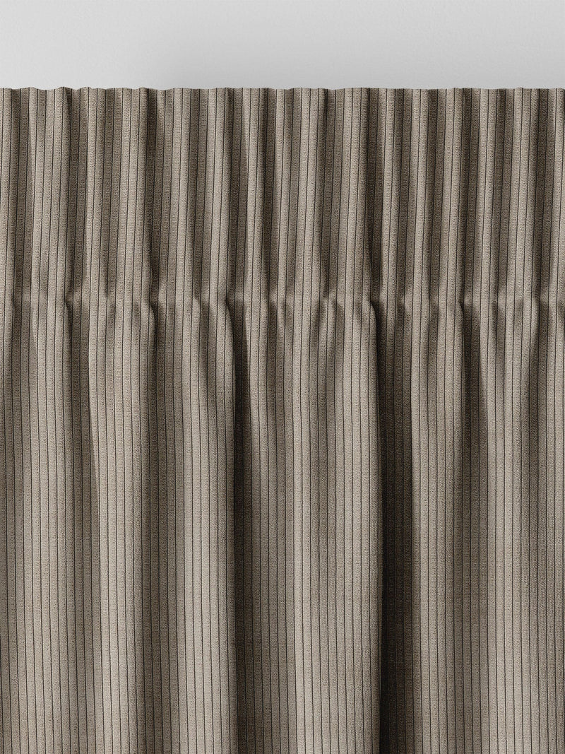 Jangga stone natural corduroy effect curtains, imported from the UK