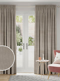Jangga stone natural corduroy effect curtains, imported from the UK
