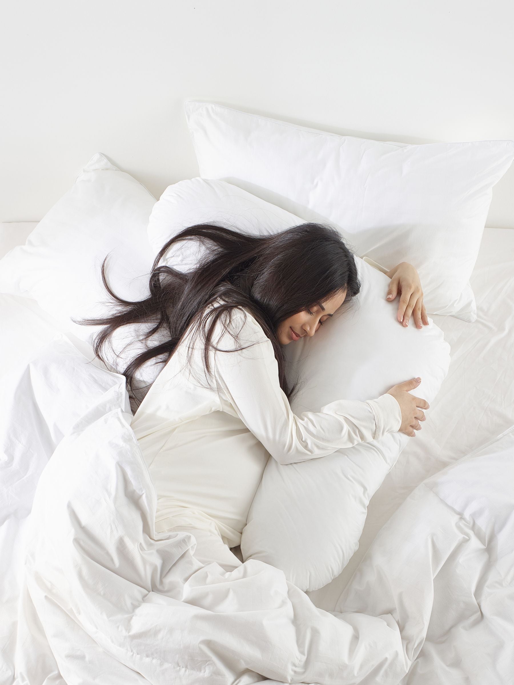Almohada de apoyo blanca con forma de V Snuggledown - Producto británico