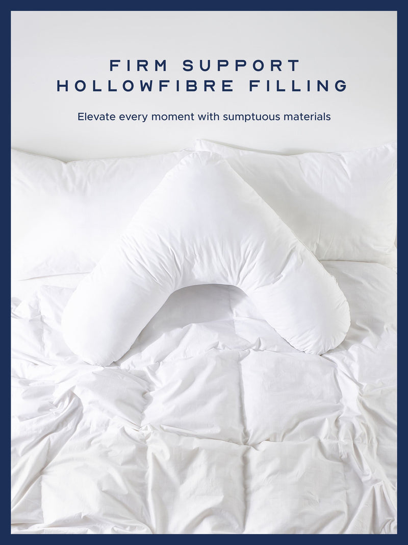 Snuggledown V Shape white support pillow - British product
