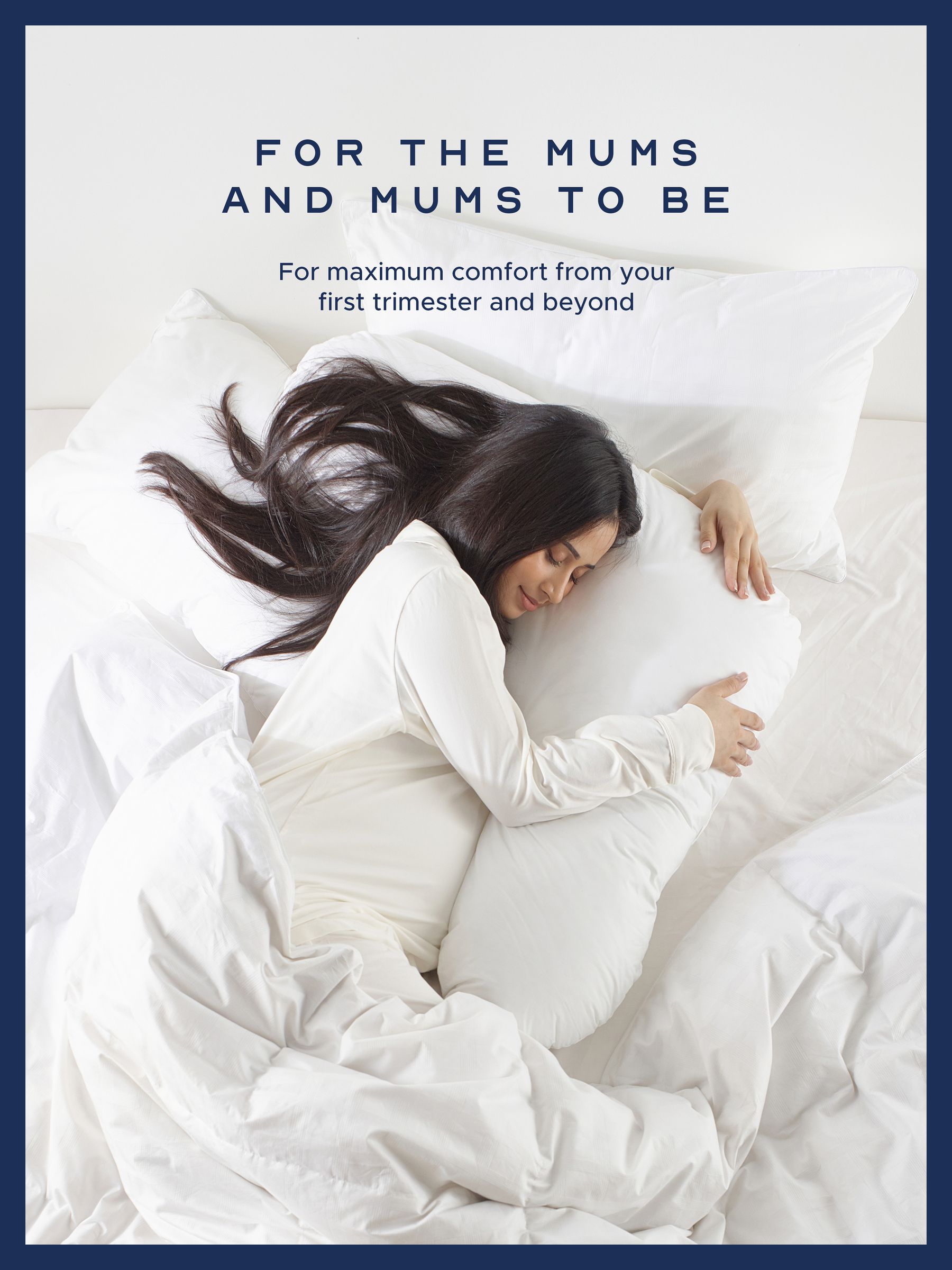 Snuggledown V Shape white support pillow - British product