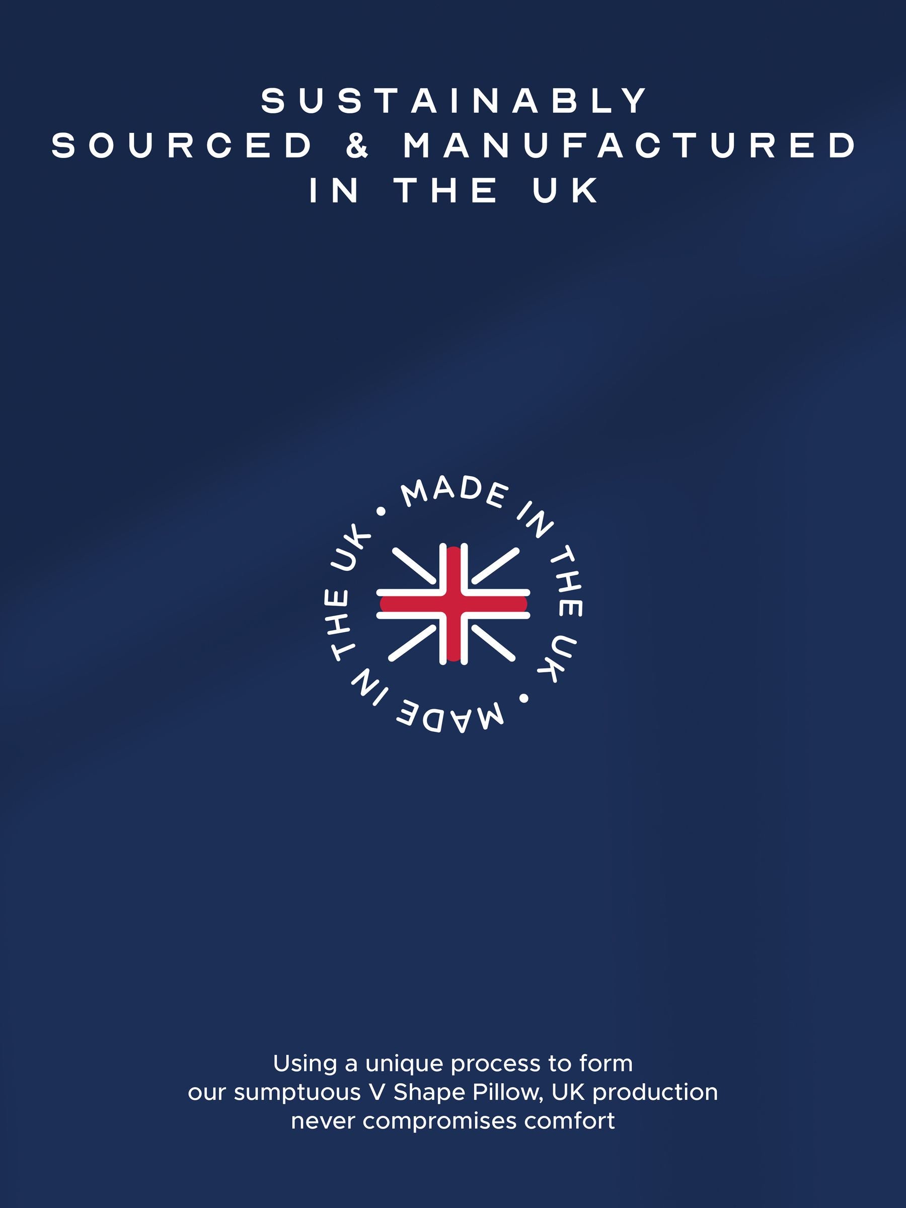 Snuggledown V Shape white support pillow - British product