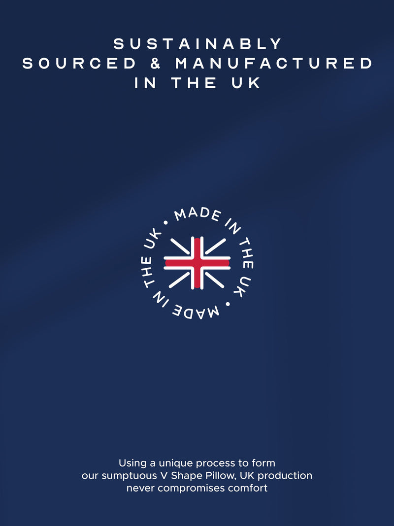 Snuggledown V Shape white support pillow - British product