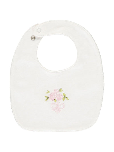Next Emile Et Rose Pink Floral Print & Embroidered 100% Cotton Bib Gift Set- Buy online at McGrocer