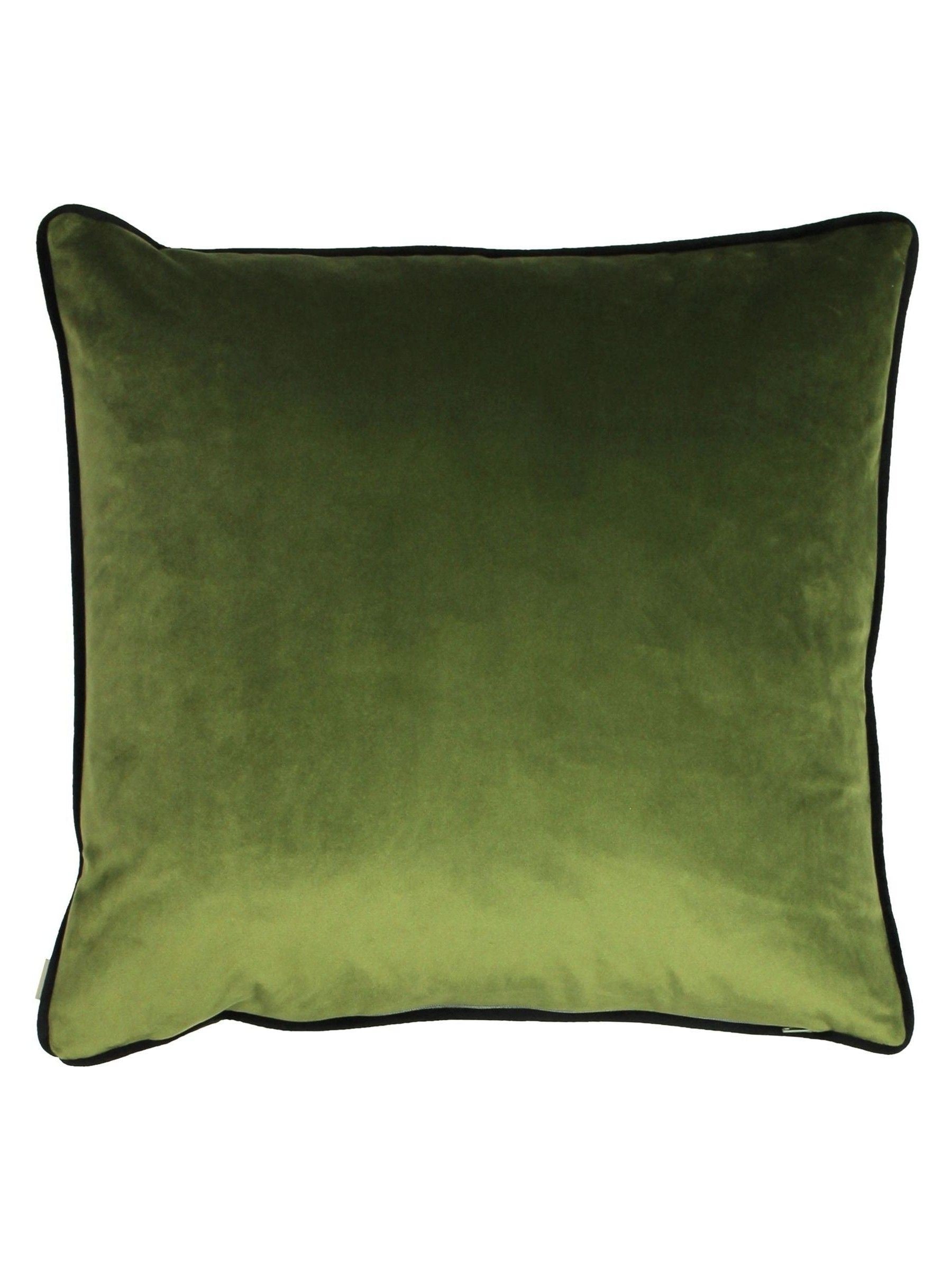 Evans Lichfield midnight garden bee print velvet cushion 43x43cm, UK version