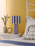 Dar Lighting blue ceramic table lamp H38cm - British product