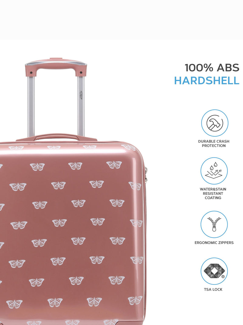Flight Knight Butterfly hardcase suitcase with 4 wheels, imported from the UK