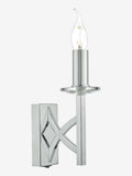 Dar Lighting Lyon wall light polished chrome crystal 24cm, UK version
