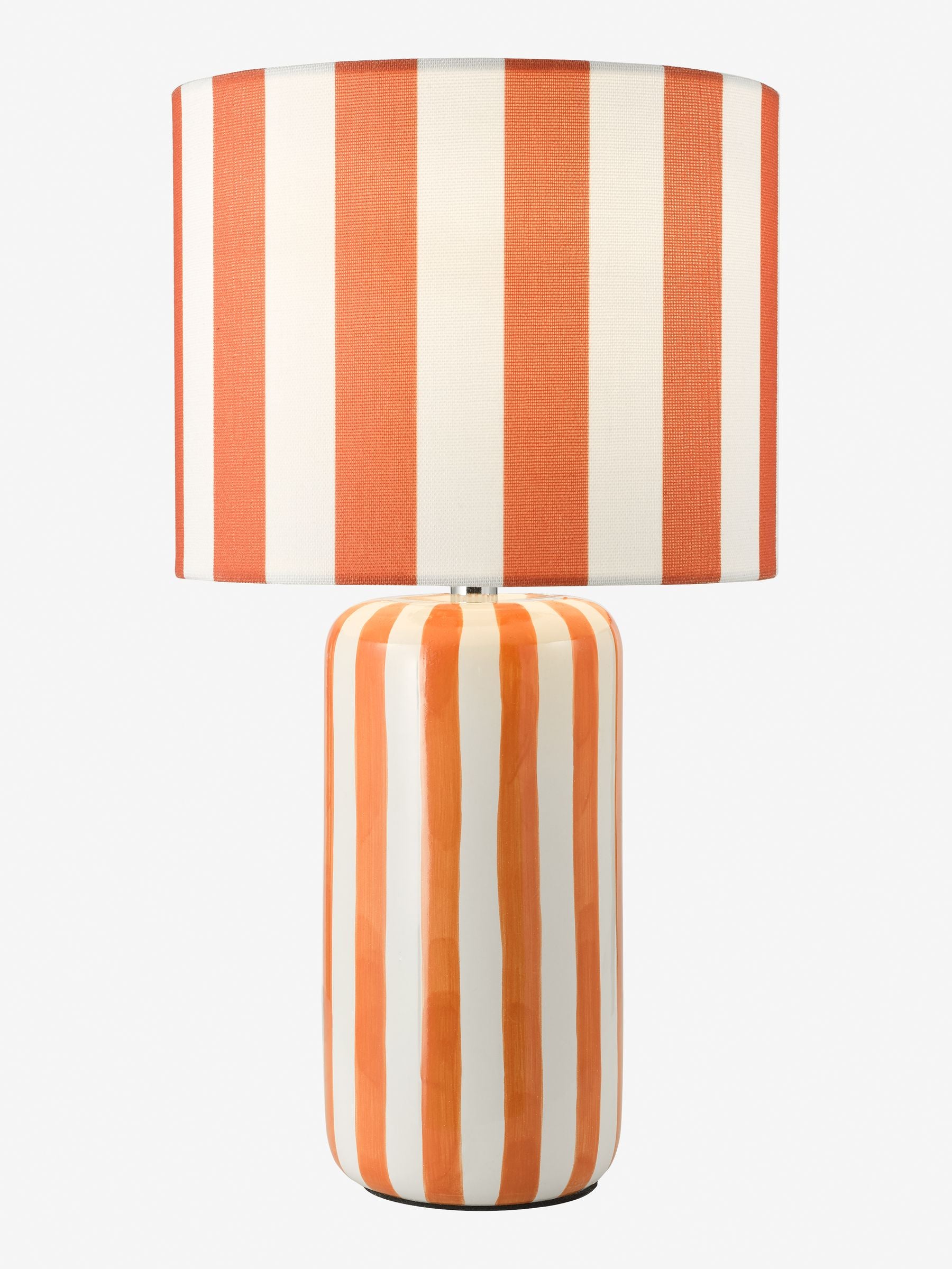 Dar Lighting orange ceramic Cicada table lamp (British brand)