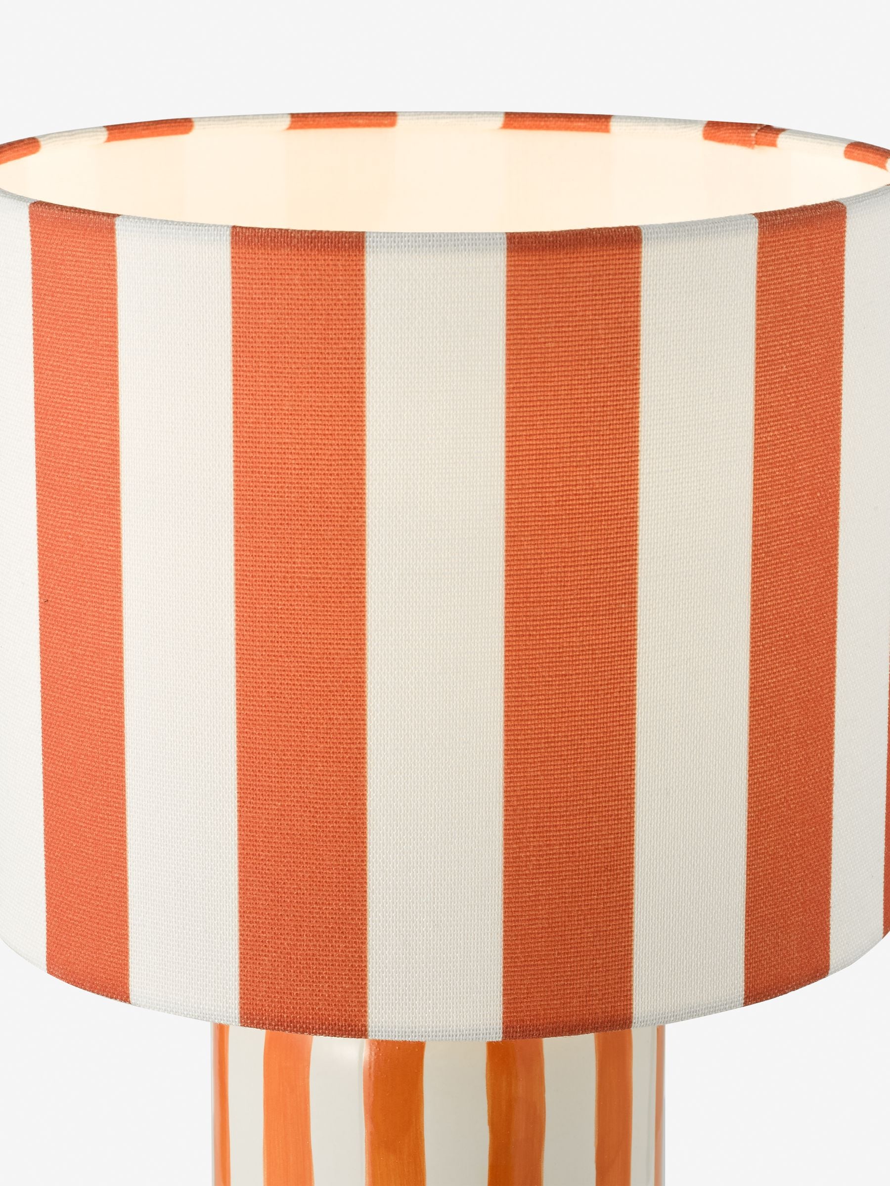 Dar Lighting orange ceramic Cicada table lamp (British brand)