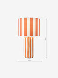 Dar Lighting orange ceramic Cicada table lamp (British brand)