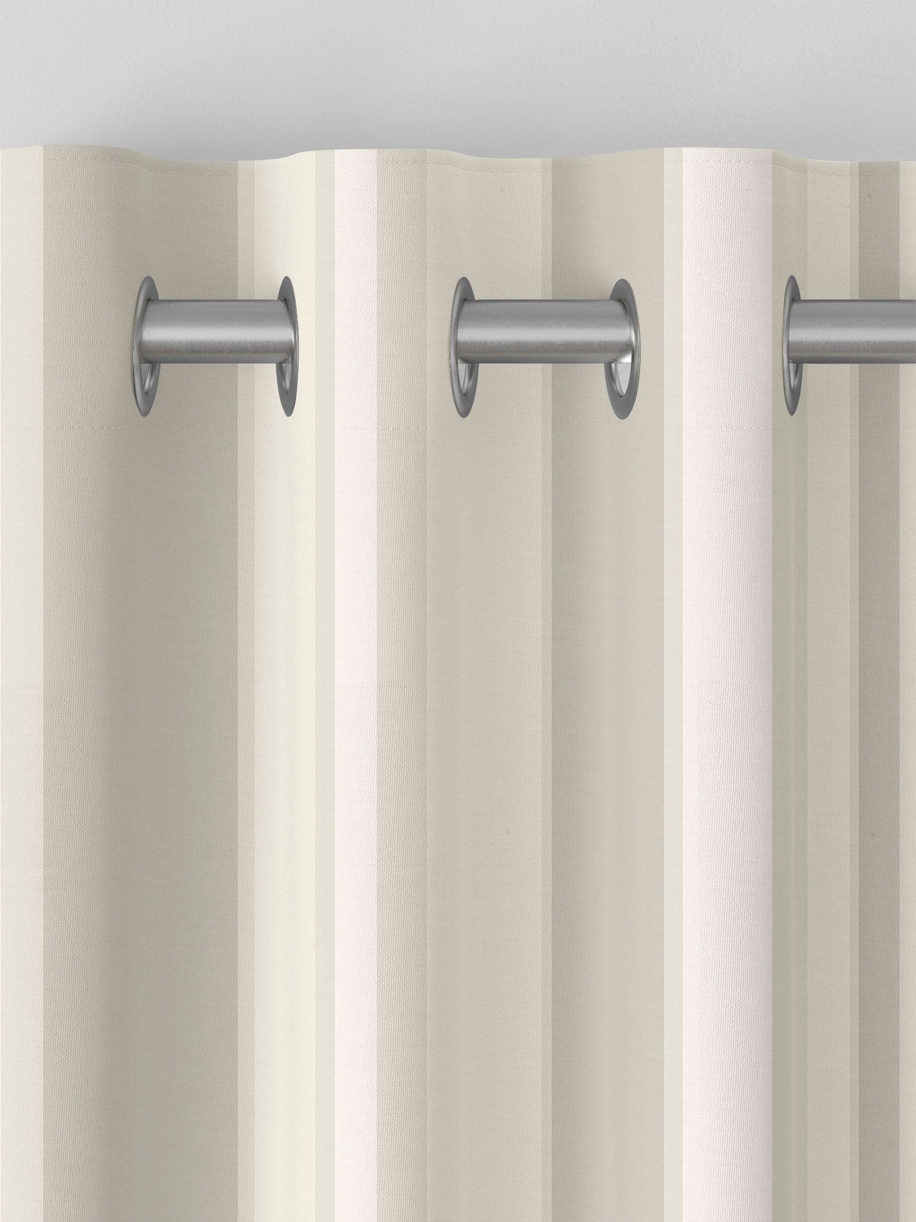 Huddson cream stripe curtains - British product