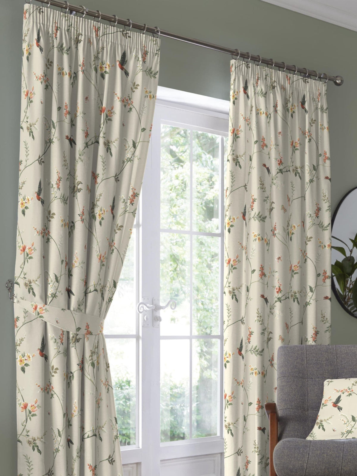 Dreams & Drapes Pink Darnley pencil pleat curtains, UK version