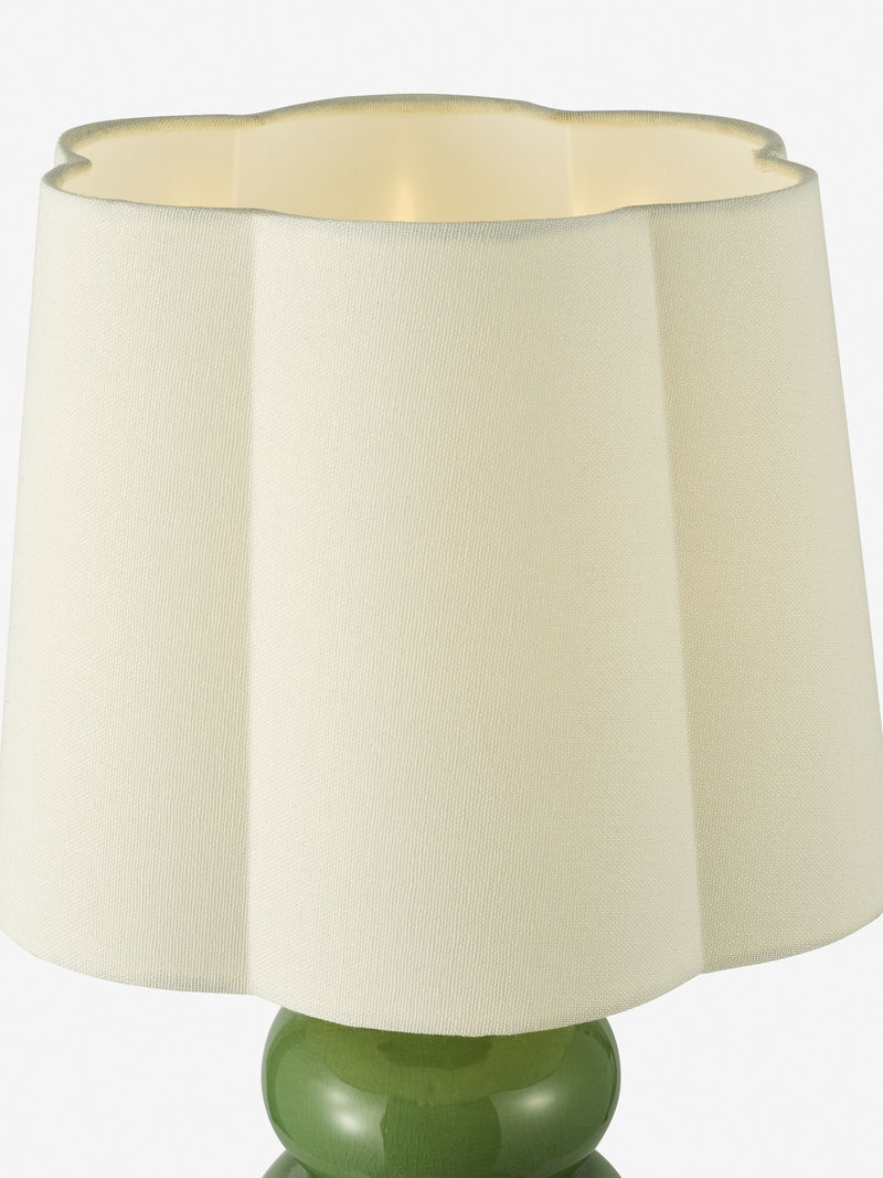 Dar Lighting Jordana green ceramic table lamp 52cm - British product