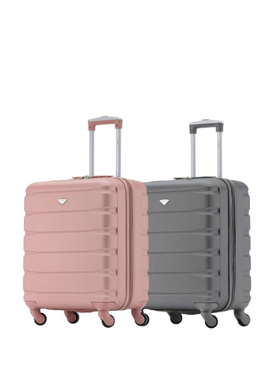 Next Flight Knight Rose Gold/Charcoal Cabin Carry-On Suitcase Set of 2- Buy online at McGrocer