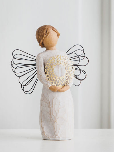 Figurine Ornement Cœur Doux Willow Tree Crème