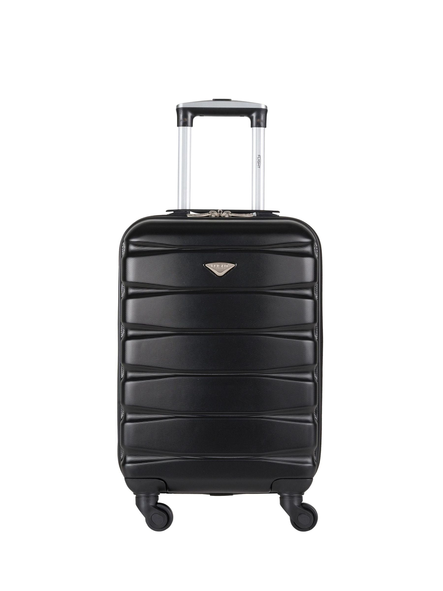 Flight Knight Charcoal EasyJet Overhead Hard Shell Cabin Suitcase Set of 2 (55x35x20cm)