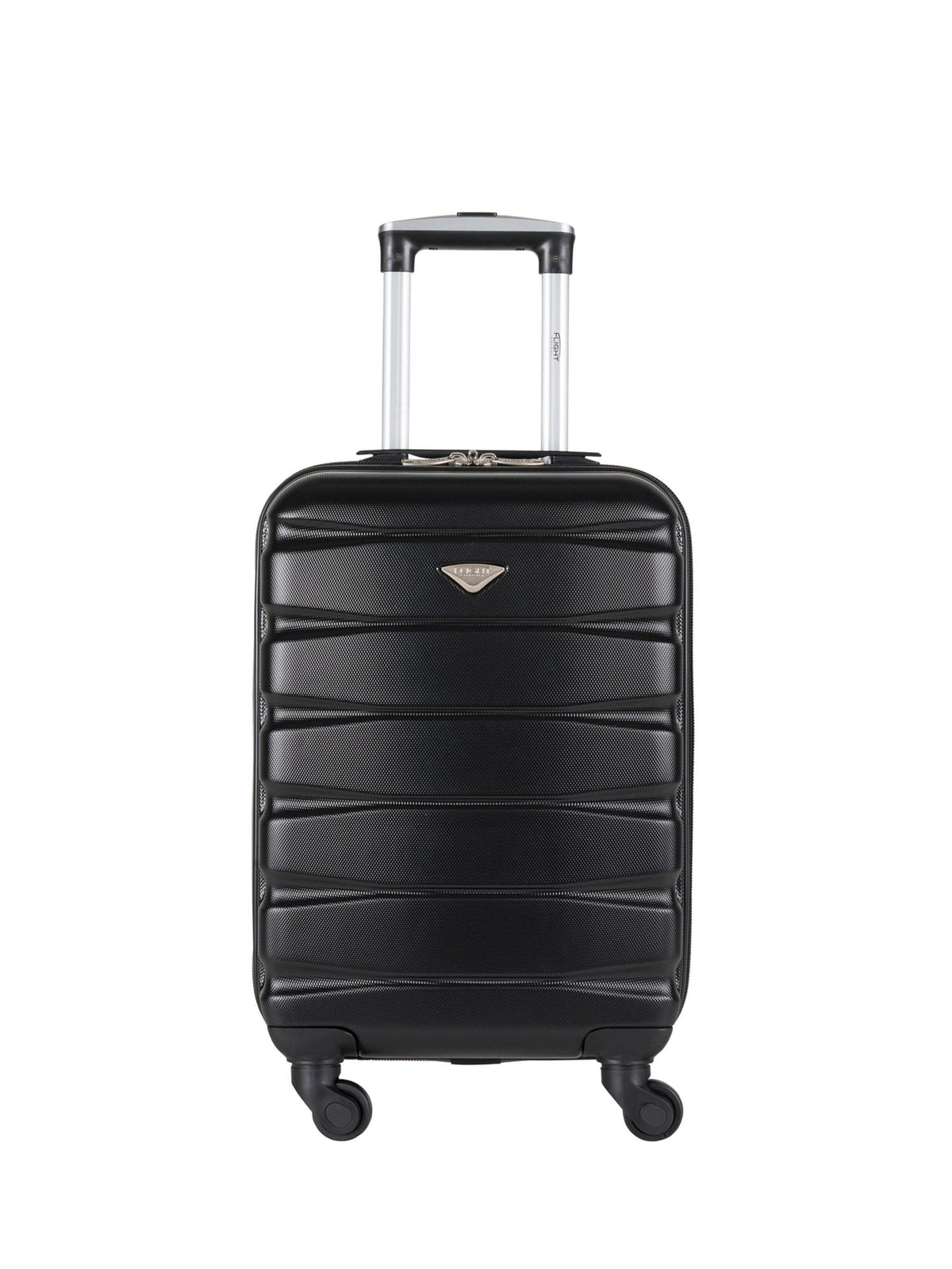 Flight Knight Charcoal EasyJet Overhead Hard Shell Cabin Suitcase Set of 2 (55x35x20cm)
