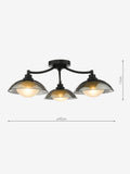 Dar Lighting Kadience 3 light semi flush ceiling light (British brand)