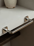Robert Welch Burford silver towel rail, imported from the UK