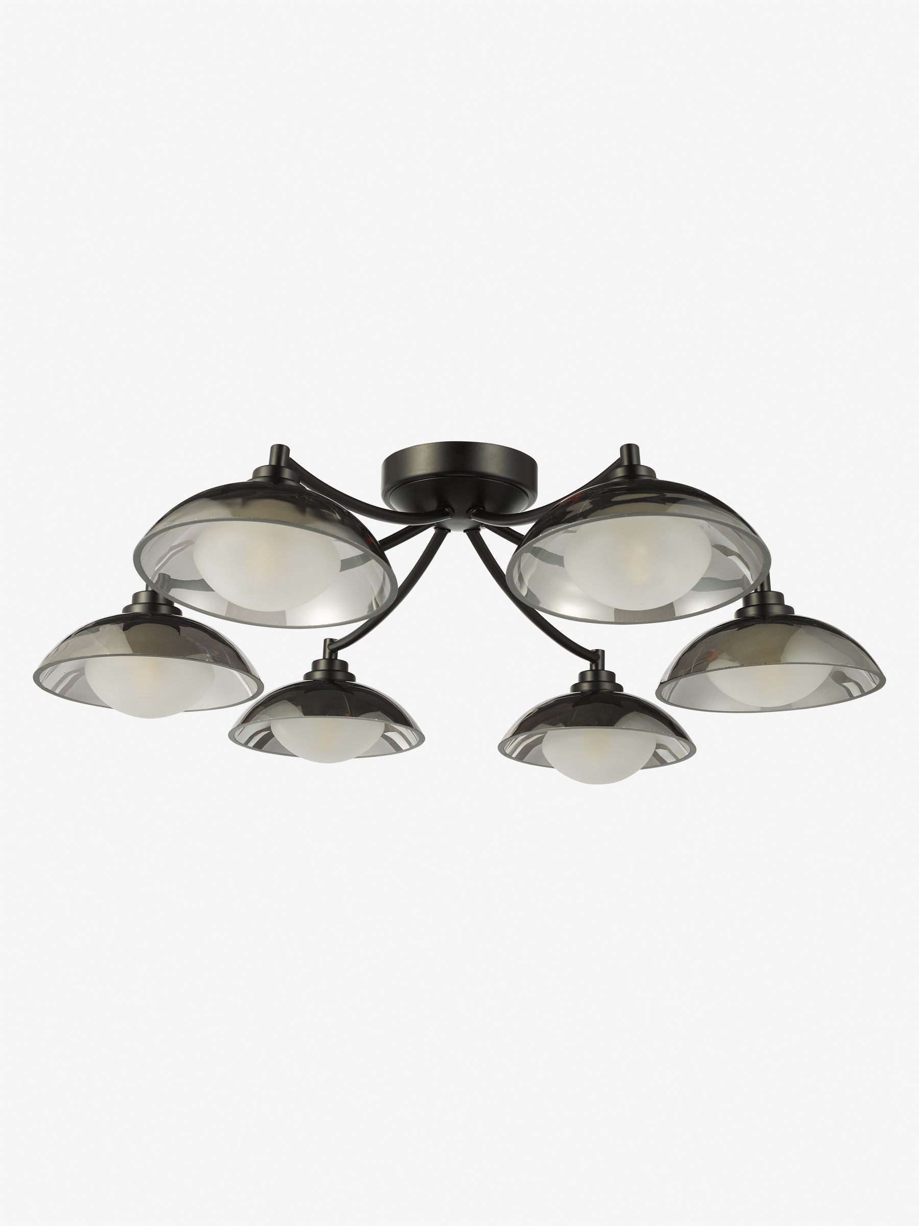 Dar Lighting Kadience 6 light semi flush ceiling light, imported from the UK