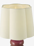 Dar Lighting Jordana pink ceramic table lamp 51.5cm, UK version