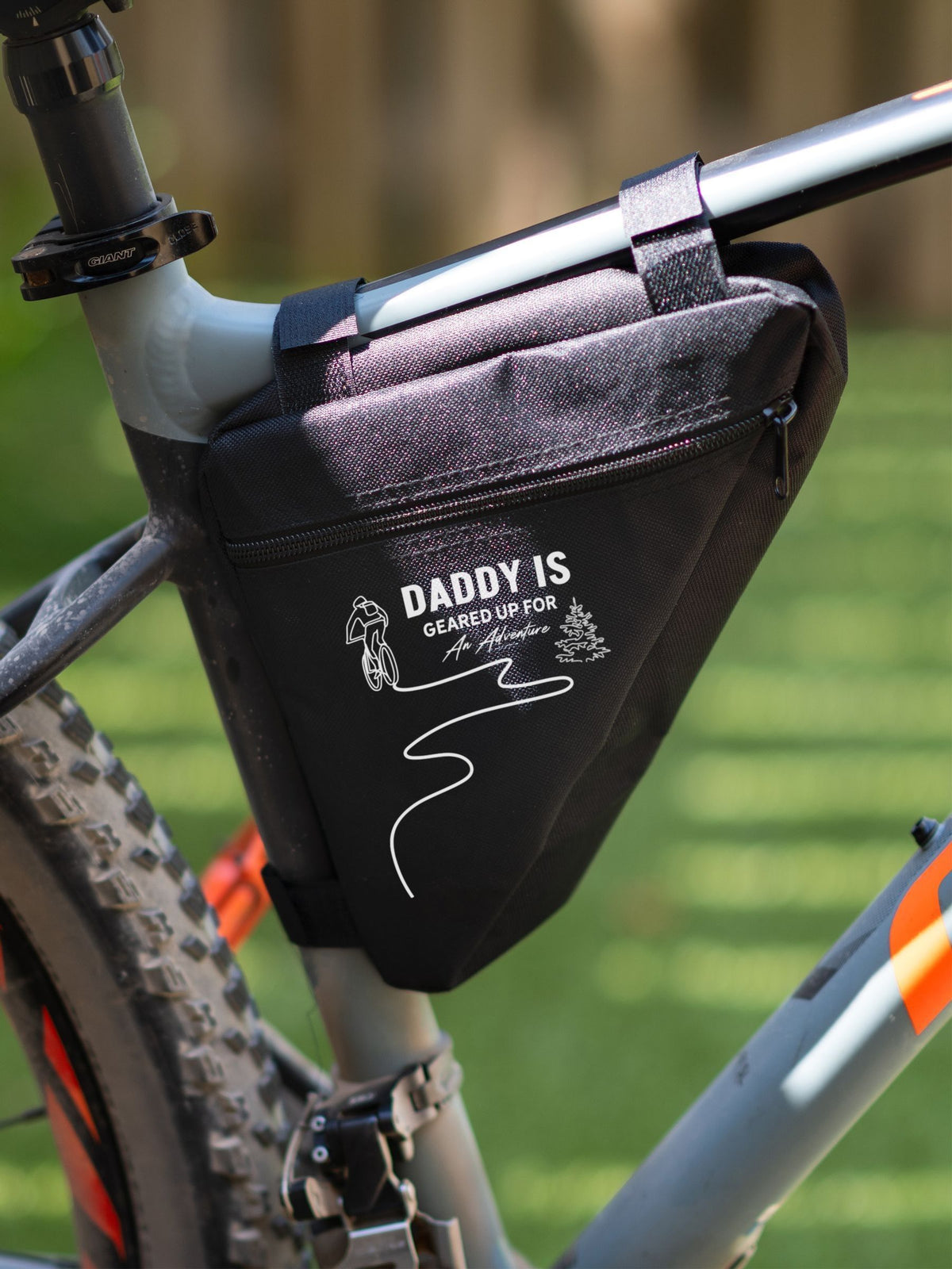 Oakdene waterproof personalised bike bag, imported from the UK