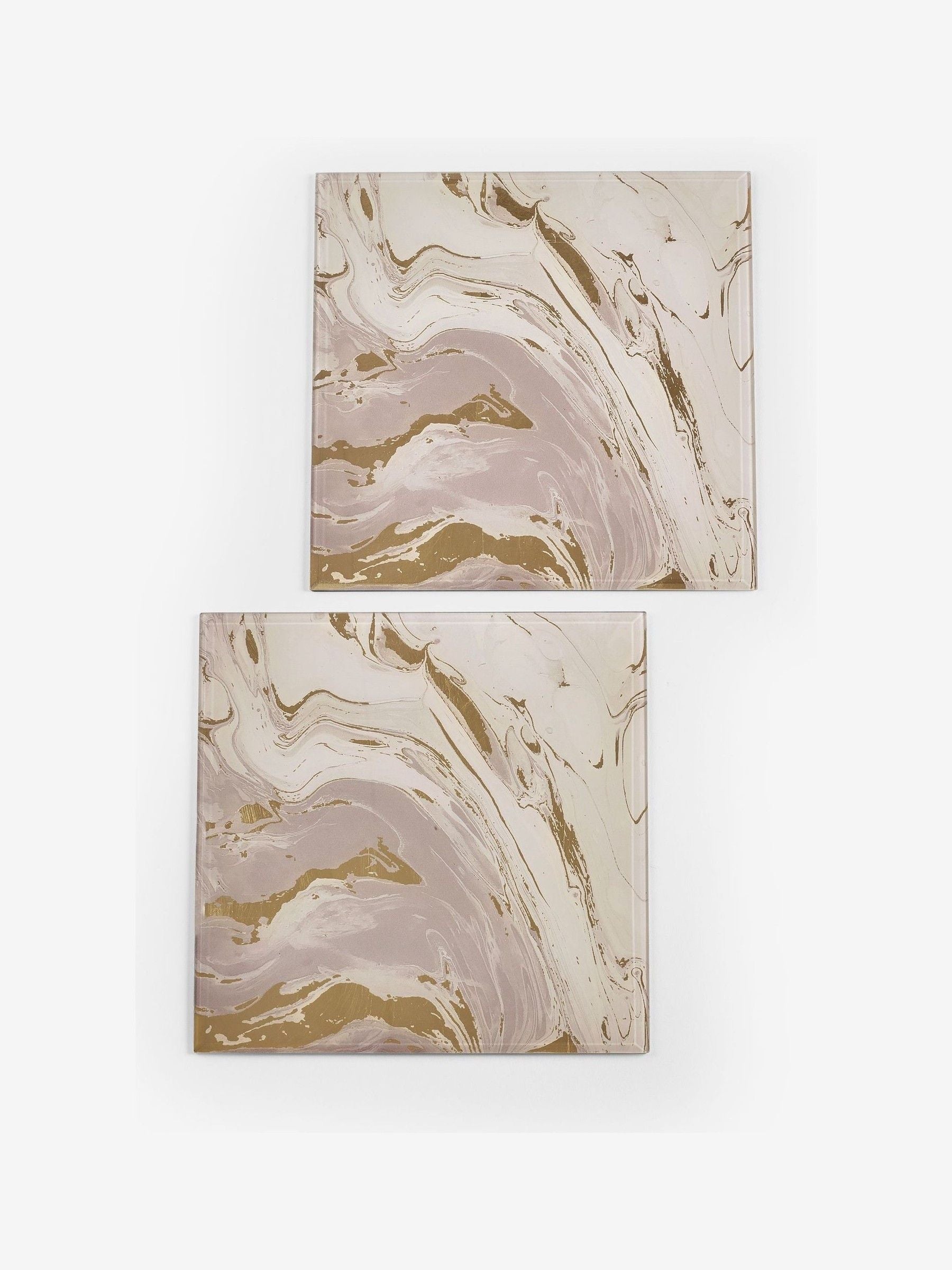 Set of 2 Natural Galaxy Glass Placemats