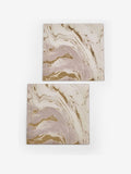Set of 2 Natural Galaxy Glass Placemats