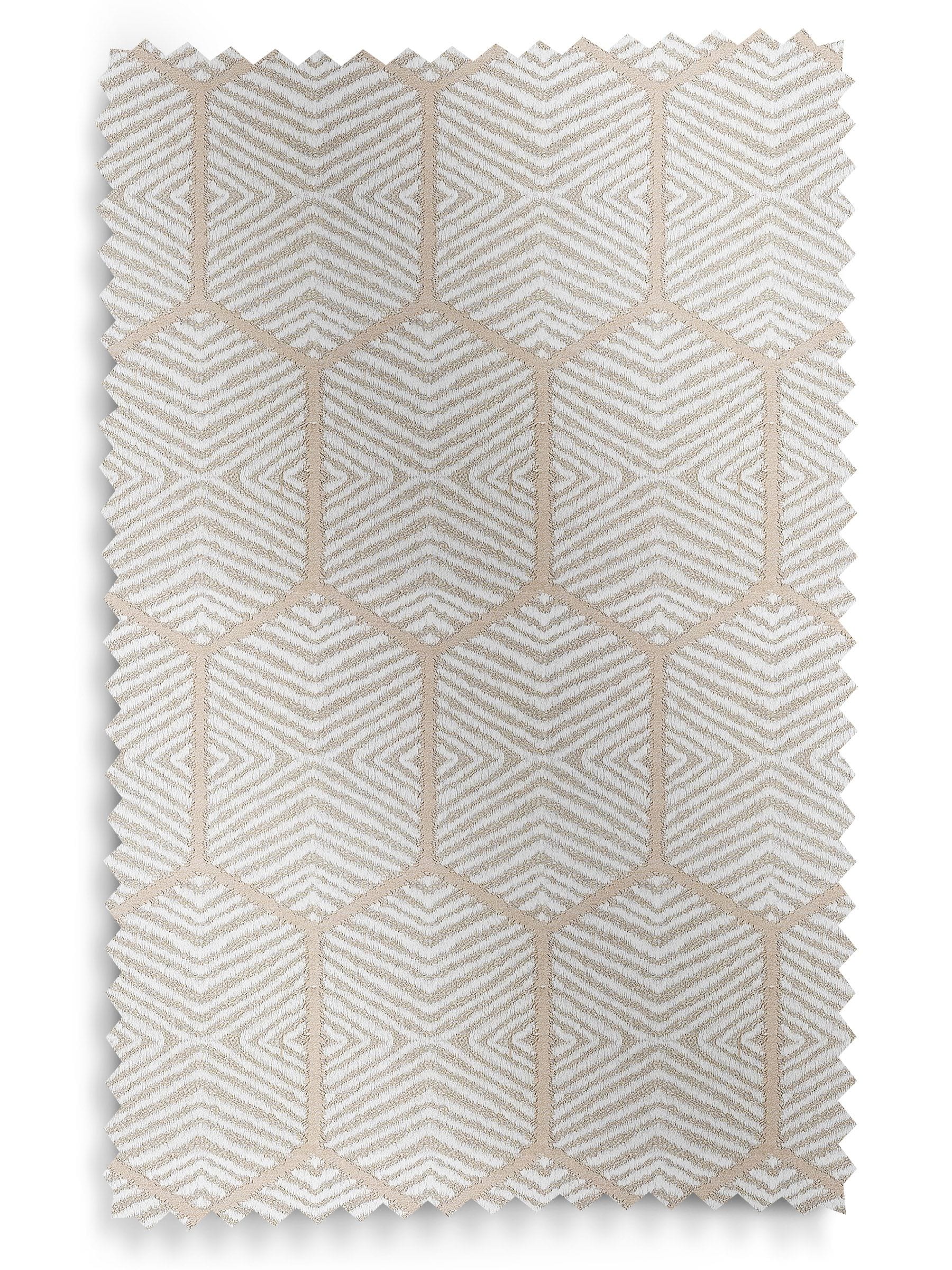 Logan roman blinds natural champagne geometric design (British brand)
