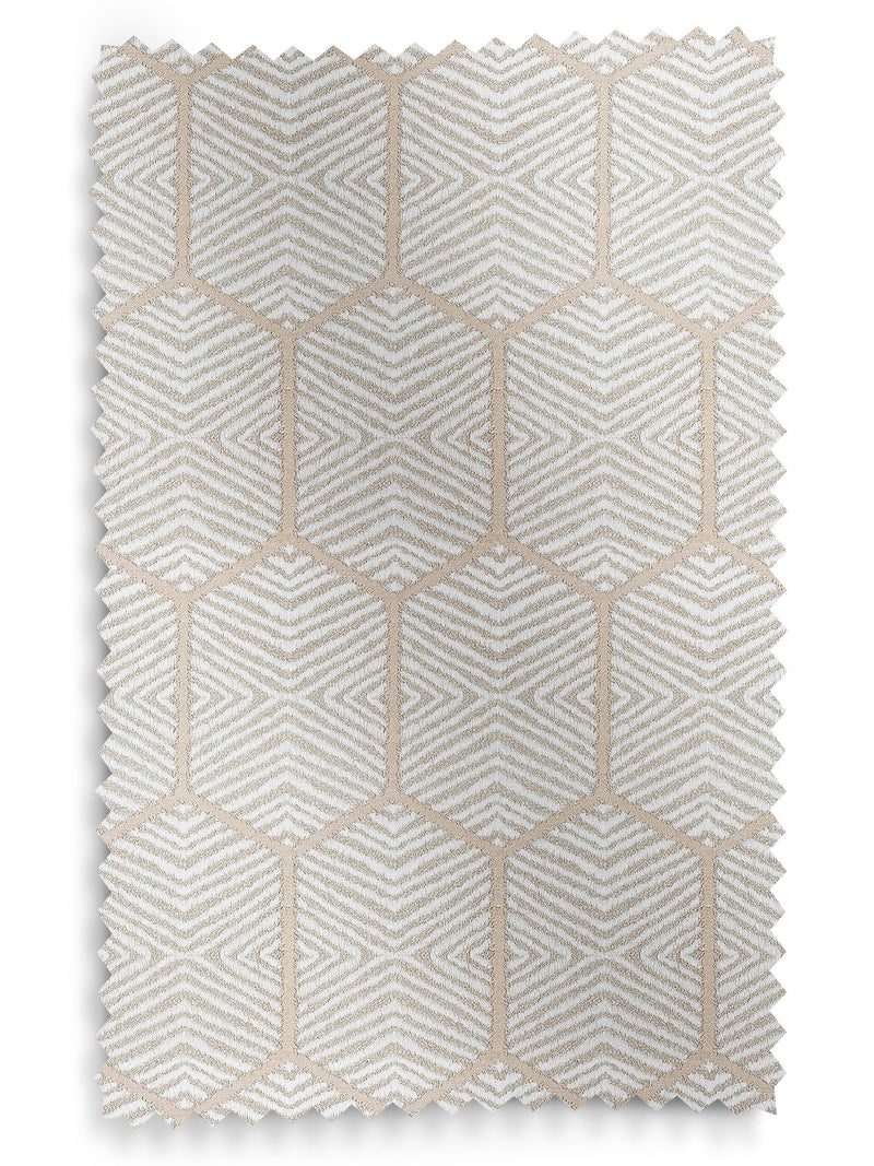 Logan roman blinds natural champagne geometric design (British brand)