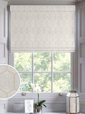 Logan roman blinds natural champagne geometric design (British brand)