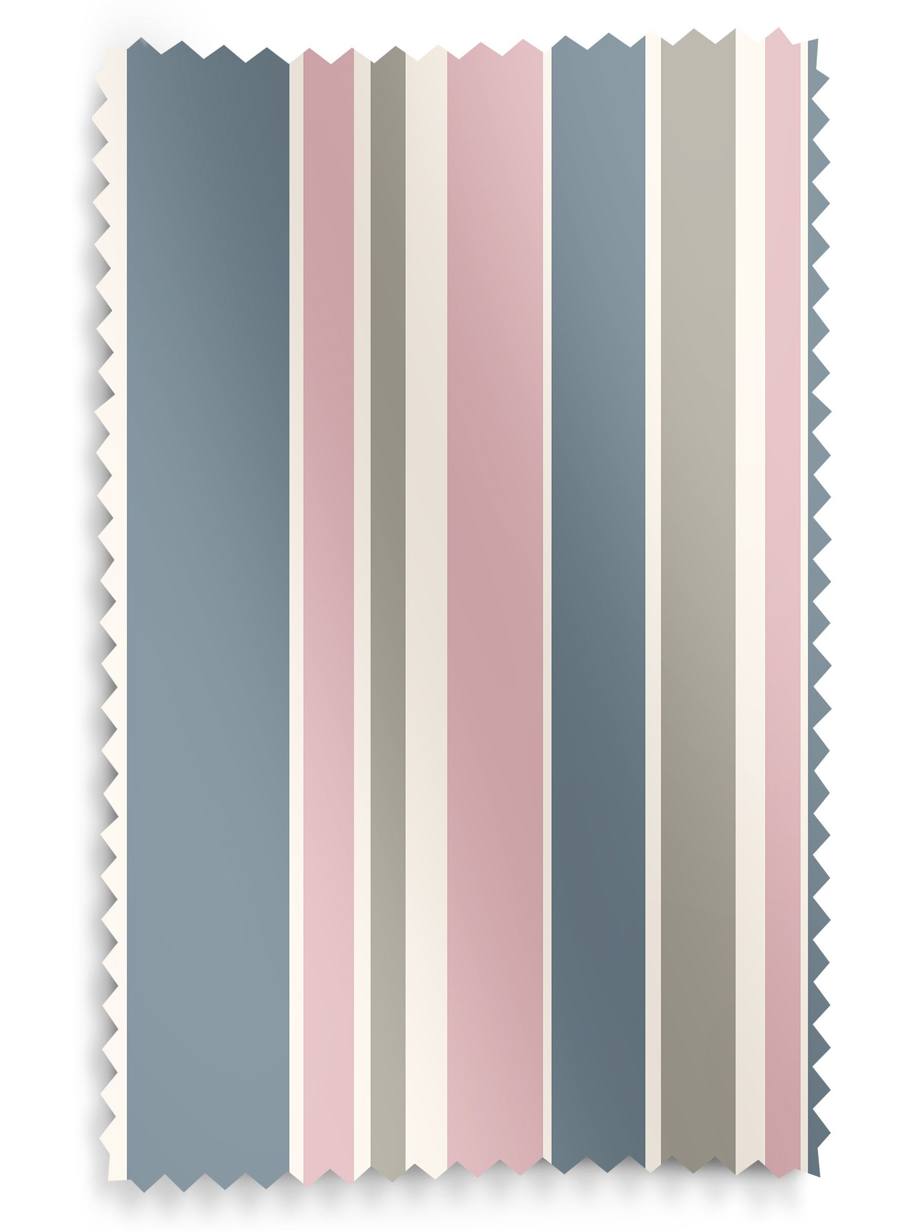 Huddson made to measure pink striped curtains (British brand)