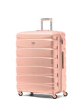 Flight Knight Cream Large Hardcase Lightweight Check-In Suitcase with 4 Wheels 29 inch