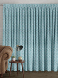 Next Mallix teal blue leaf curtains - British product